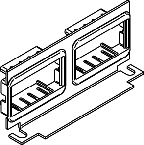 Communication Bracket, 0.057 in. H, 4-3/8 in. W, 2.583 in. D