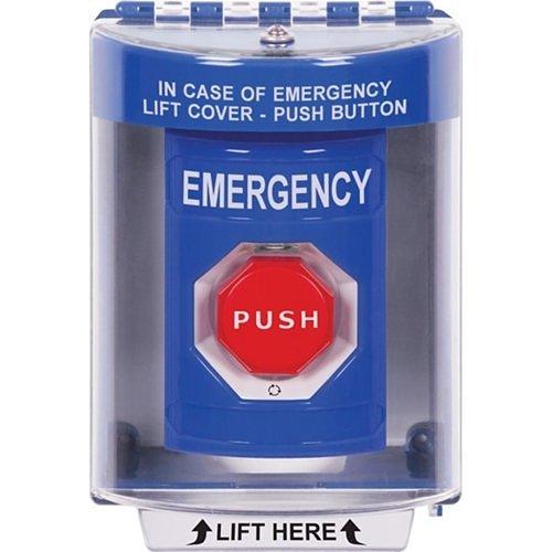 Pushbutton, Turn-to-Reset Action, Blue, 600 VAC, 6 A