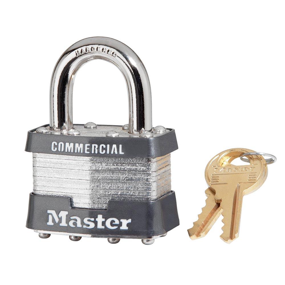 1-3/4 in. (44mm) Wide Laminated Steel Pin Tumbler Padlock, Keyed Alike