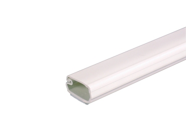 Raceway, 1-Piece Latching; 8 ft. Long; Plastic; White