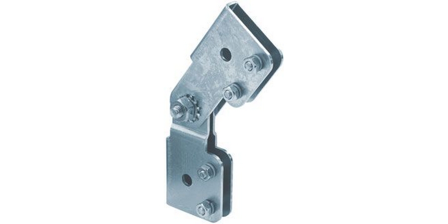 Adjustable Angle Splice Kit, Zinc Plated, Steel