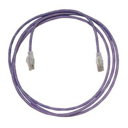 Clarity 5E Premium Category 5e Modular Patch Cord, Purple, 3’, Category 5e, Four-pair UTP Stranded 24 AWG PVC/CM