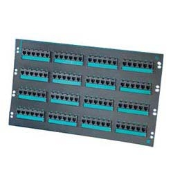 Clarity 5E 96-port panel, Cat5e, six-port modules, 19&quot; x 10.5&quot;