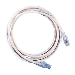 Modular patch cord, Cat 6, four-pair, AWG stranded, PVC, length 7&#8217;, white