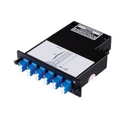Momentum 2 Cassette, single-mode fiber, 1U, 12 fibers, LC duplex connectors