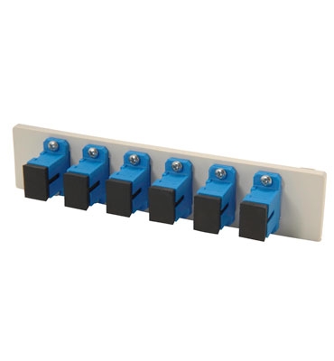 Fib-or-Cop II Bottom Adapter Plate, 6-SC Simplex (6 Fibers) single-mode ...