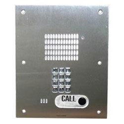 ADA, hands-free outdoor keypad phone, flush mntd, no top &quot;EMERGENCY&quot; button