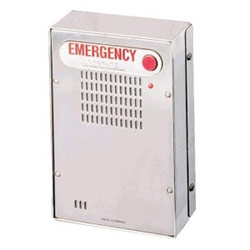 ADA, hands-free outdoor compact emergency phone, surface mounted with V chip