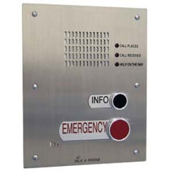 Native VoIP Outdoor 2-Button Emergency/Info Phone