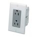 47605-ACN J-Box Kit Duplex Receptacle, Gray and White