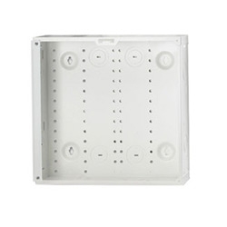 Structured Media Enclosure, 1-Piece Box, Recess/Surface Mount, 14.38" Width x 3.85" Depth x 14" Height, 20 Gauge Steel, Powder Coated White, Without Cover