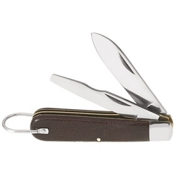 2 Blade Pocket Knife, Steel, 2-1/2-Inch