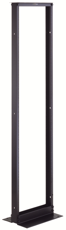 Enclosure Rack,Black Anodized,72 in. Ht,Aluminum,19 in. Wd Mount,2-Post ...