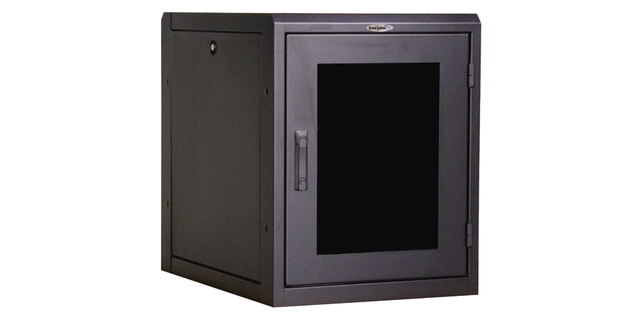 Network Cabinet,Black,Steel,19 in. Wd Mount,32 in. Dp,30 in. Ht,24 in ...