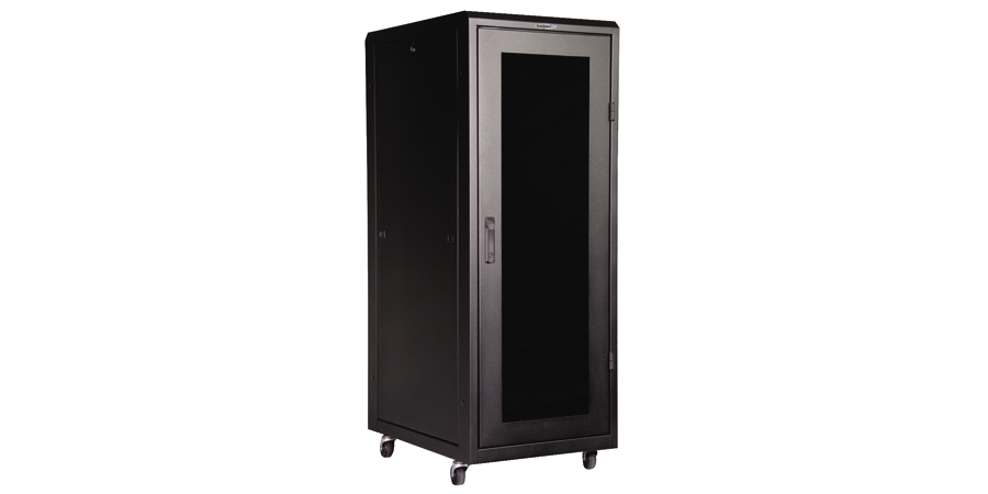 Server Cabinet,Black,Steel,19 in. Wd Mount,32 in. Dp,60 in. Ht,24 in ...