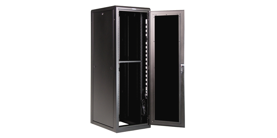 Server Cabinet,Black,Steel,Wall Mount,19 in. Wd Mount,36 in. Dp,72 in ...