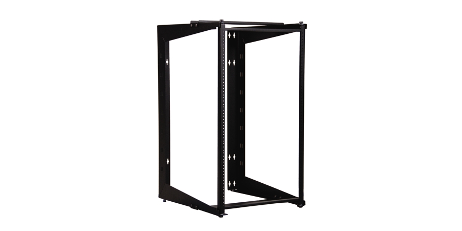 Swing Rack,Black,48 in. Ht,Steel,19 in. Wd Mount,Wall Rack,25U Rack,21 ...