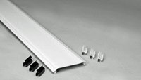Fiber Raceway Cover, Horizontal, Engineering Thermoplastic, Yellow