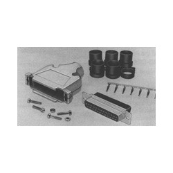 Full Metal Shell, Receptacle, Cable-To-Cable, Shell Size: 3, Shielded, 25 Positions, Steel, 20 Contacts, Crimp