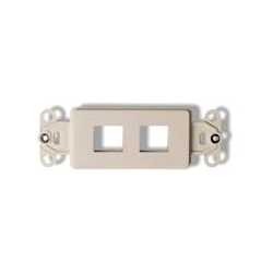 2-Port Decora Mounting Strap Unloaded Accepts Amp Inserts Almond