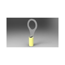 Ring and Spade Tongue Terminals; Terminal Shape: Ring Tongue Receptacle Style: Straight Body Style: PIDG Barrel Type: Closed Barrel Wire/Cable Type: Regular Wire