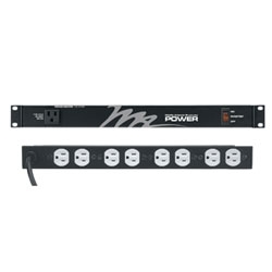 Rackmount Power, 9 Outlet, 15A, Basic Surge