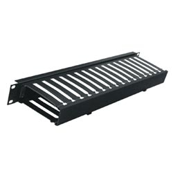 Plastic Cable Manager, 1 RU, 4&quot;D, 4 pc.