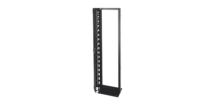 Equipment Rack,Black,83 in. Ht,Steel,19 in. Wd Mount,2-Post Rack,44U ...