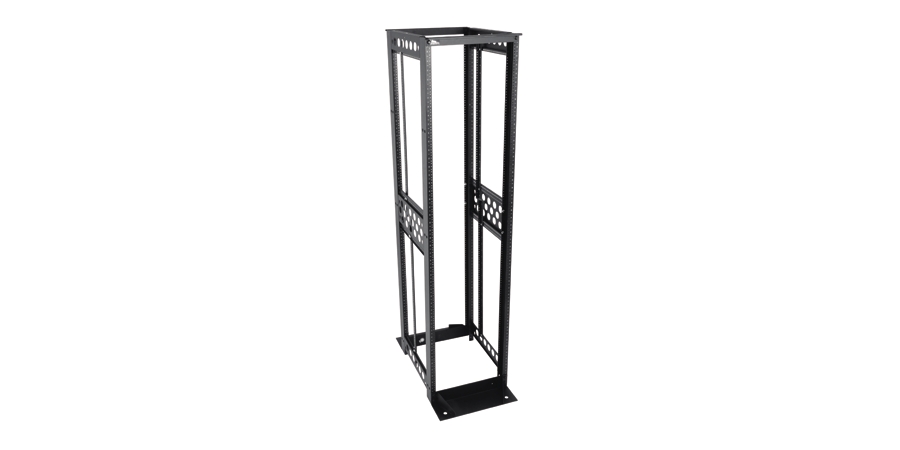 Frame Rack,Black,84.22 in. Ht,Aluminum, Steel,19 in. Wd Mount,4-Post ...