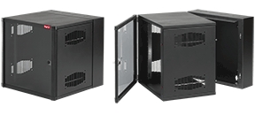 Double Hinged Cabinet,RAL 9005 Jet Black,14 ga. Mild Steel,Rack Mount ...