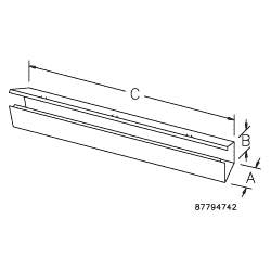 Wireway Straight Section, Type 1, 4&quot;H x 4&quot;W x 120&quot;D, Steel, Gray