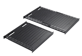 Rack Shelf,RAL 9005 Jet Black,Vented Shelf,Tool-less, Square Hole Shelf ...