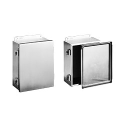 Clamp Cover Enclosure, Type 4x, 8.0&quot; L x 6.0&quot; H x 4.0&quot; D (203mm x 152mm x 102mm), Stainless Steel