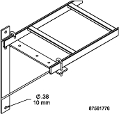 Cable Runway Triangle Support Bracket Kit, Mild Steel, Jet Black ...