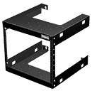 Rack, RAL 9005 Jet Black, 20 in. W, 20 in. D, 58 in. H