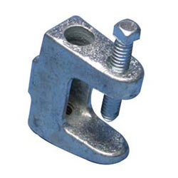 BC26 Universal Beam Clamp with Tapped Hole, 1/4&quot; Rod, 13/16&quot; Max Flange, 1/4&quot; Hole, Threaded
