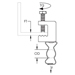 BC-M Conduit to Beam Clamp, 1 1/4" EMT, 1 1/4" Rigid/Pipe, 0.5" Max Flange