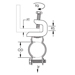BC200-CD Conduit to Beam Clamp, 3/4" EMT, 3/4" Rigid, 1/2" Max Flange