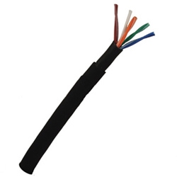 Multi-Conductor - UpJacketed CatSnake 4-Pair 24 AWG PP FRPVC PVC Black, Matte