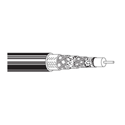 Coax - CATV Cable 14 AWG GIFHDLDPE DBSH LDPE Black