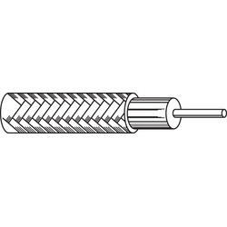 Coax - 50 Ohm Microwave cable, M17/151 type, 29 AWG solid .011&quot; silver-plated copper-covered steel conductor, TFE Teflon insulation, copper-tin composite shield (100% coverage), unjacketed