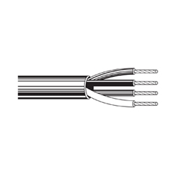 Multi-Conductor - Residential, Light Commercial and Institutional Applications 4 22 AWG PP FRPVC Gray