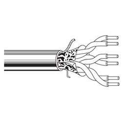 Multi-Conductor - Commercial Applications 3-Pair 22 AWG PP FS PVC Gray