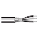 Multi-Conductor - Three-Conductor, Low-Impedance Cable 3 20 AWG PE Shield PVC Chrome
