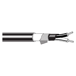Multi-Conductor - Two-Conductor, Low-Impedance Cable 2 24 AWG EPDM Shield EPDM Black