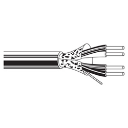 Multi-Conductor - Audio, Control and Instrumentation Cable 2-Pair 22 AWG FHDPE Shield PVC Black