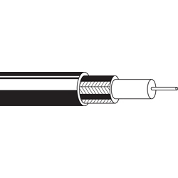 Coax - 75 Ohm Coax 59-RG Type CoaxIAL Cable Black