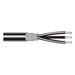 Multi-Conductor - Three-Conductor, Low-Impedance Cable 3 24 AWG PVC DBLS PVC Black, Matte