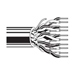 Multi-Conductor - Computer Cable for EIA RS-232 Applications 5-Pair 24 AWG PVC FS PVC Chrome