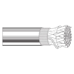 Multi-Conductor - Low Capacitance Computer Cable for EIA RS-232/422 3-Pair 24 AWG PER SH PVC Chrome